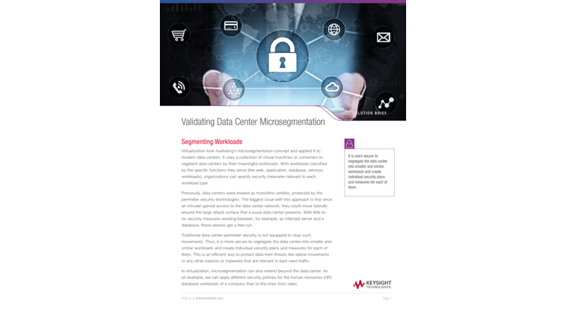 Validating Data Center Microsegmentation